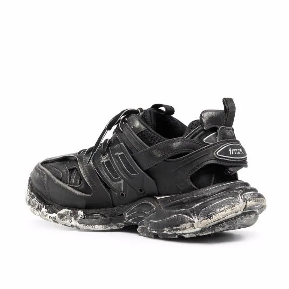 EUC Men’s Size 9 (Euro Sz 42) Balenciaga’s Track 2 Sneakers In Faded Black Color - Picture 6 of 16